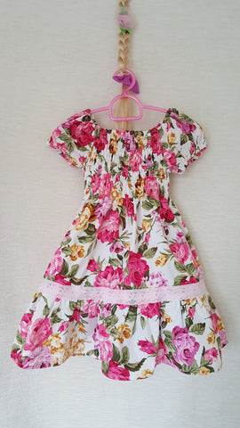 2b Vintage style Girls Floral summer party holiday dress from age 1 to 8
