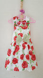 7a Vintage style Girls Floral summer party holiday dress from age 1 to 8