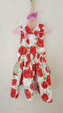 7a Vintage style Girls Floral summer party holiday dress from age 1 to 8
