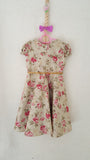 6J Vintage style Girls Floral summer party holiday dress from age 1 to 8