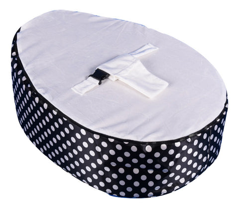 Polka Dot Series - Spotty Black & White Baby bean bag - Mama Baba                                                                     Baby Bean Bag World                   - 2