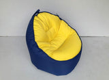 Top Quality Children Bean Bag Kids Bean Bag with Filling-Blue+Yellow